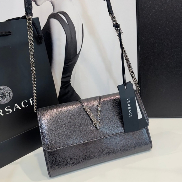 Versace Virtus Clutch on Chain Bag BNWT WITH COA - Picture 2 of 12